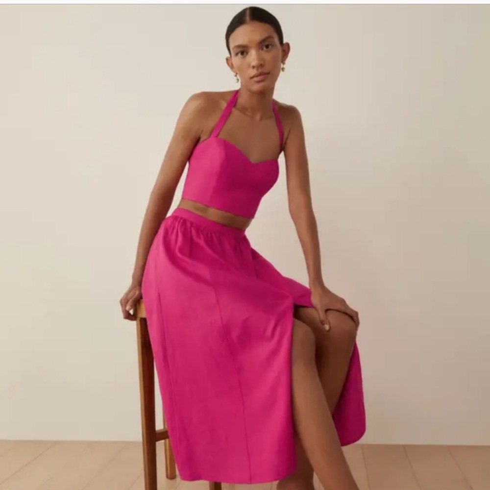 Reformation Orzo Corvette Two-Piece Halter size 4